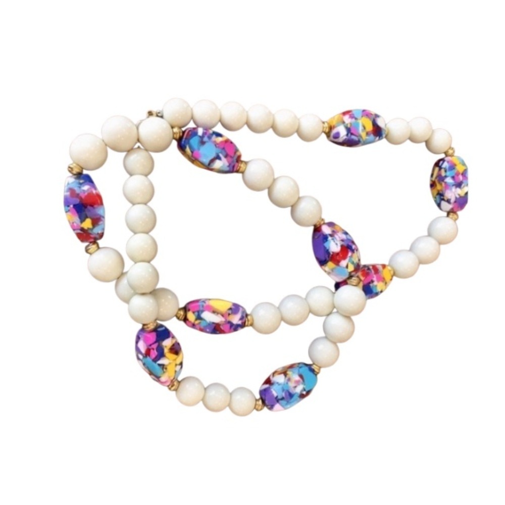 Pucci Era Vintage Mosaic Bead Necklace